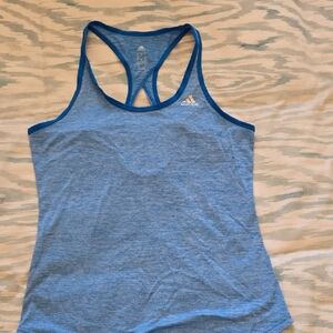 Adidas Women's Heather Blue Tank Top